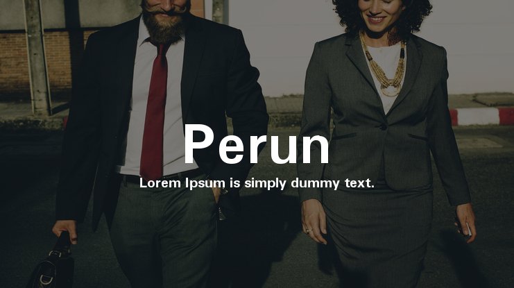 Шрифт Perun