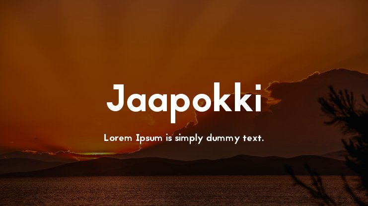 Шрифт Jaapokki