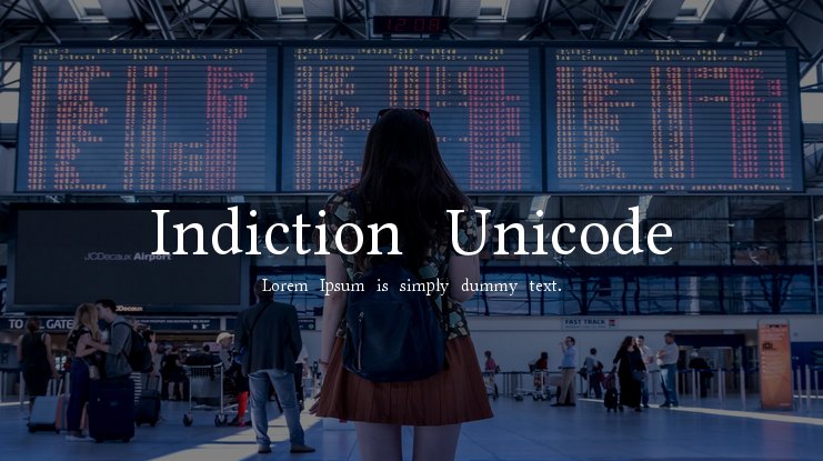 Шрифт Indiction Unicode