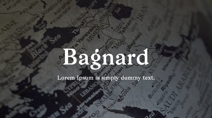 Шрифт Bagnard
