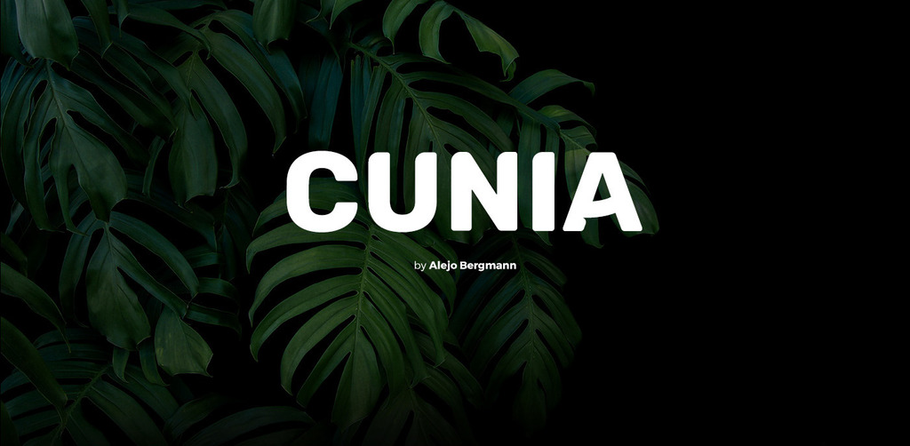 Шрифт Cunia