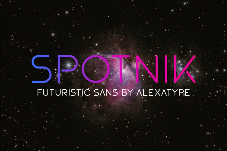 Шрифт SPOTNIK
