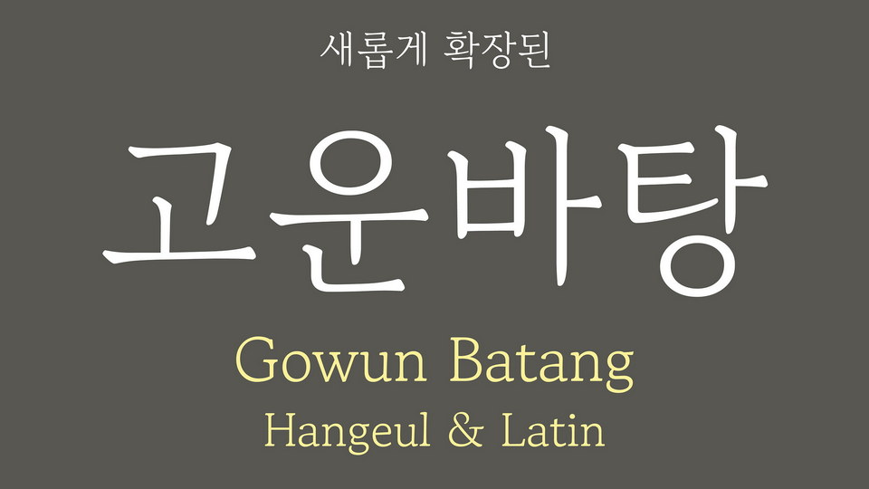 Шрифт Gowun Batang