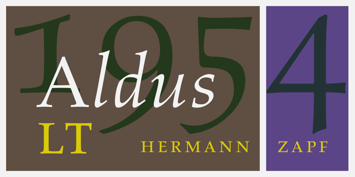 Шрифт Aldus