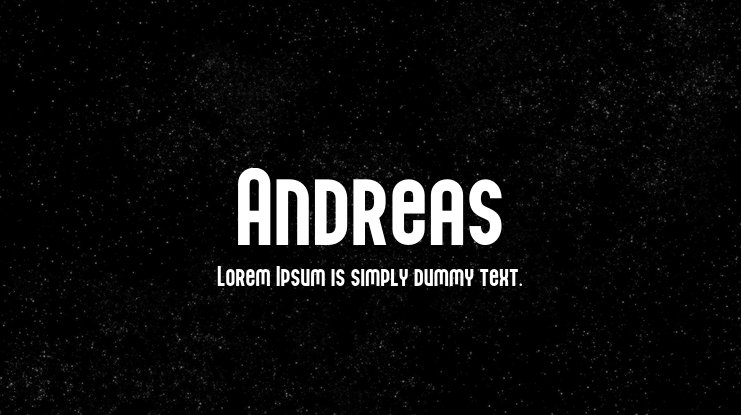 Шрифт Andreas