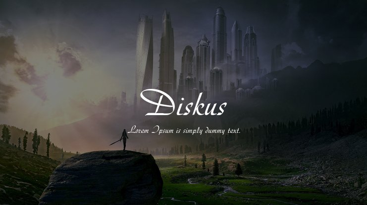 Шрифт Diskus