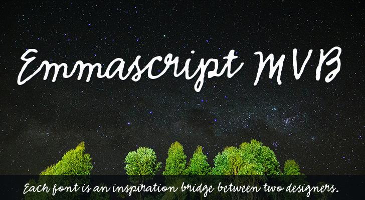 Шрифт Emmascript MVB
