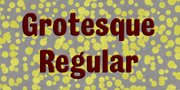 Шрифт Grotesque