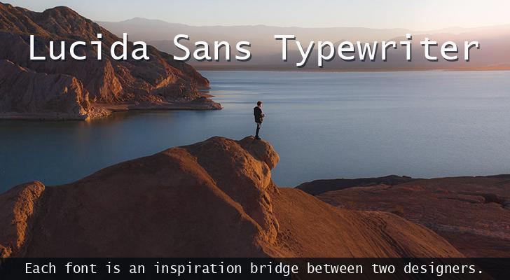 Шрифт Lucida Sans Typewriter