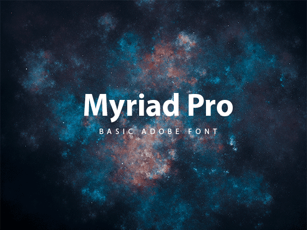 Шрифт Myriad