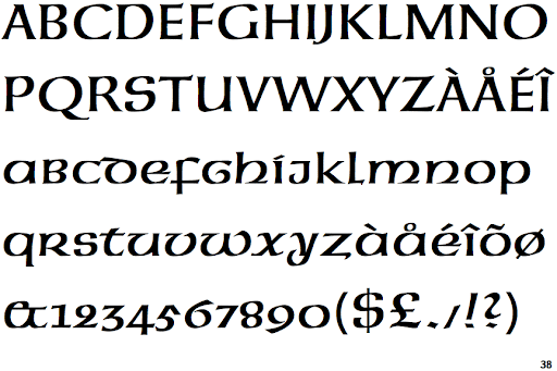 Шрифт Neue Hammer Unziale