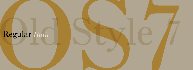 Шрифт Old Style 7