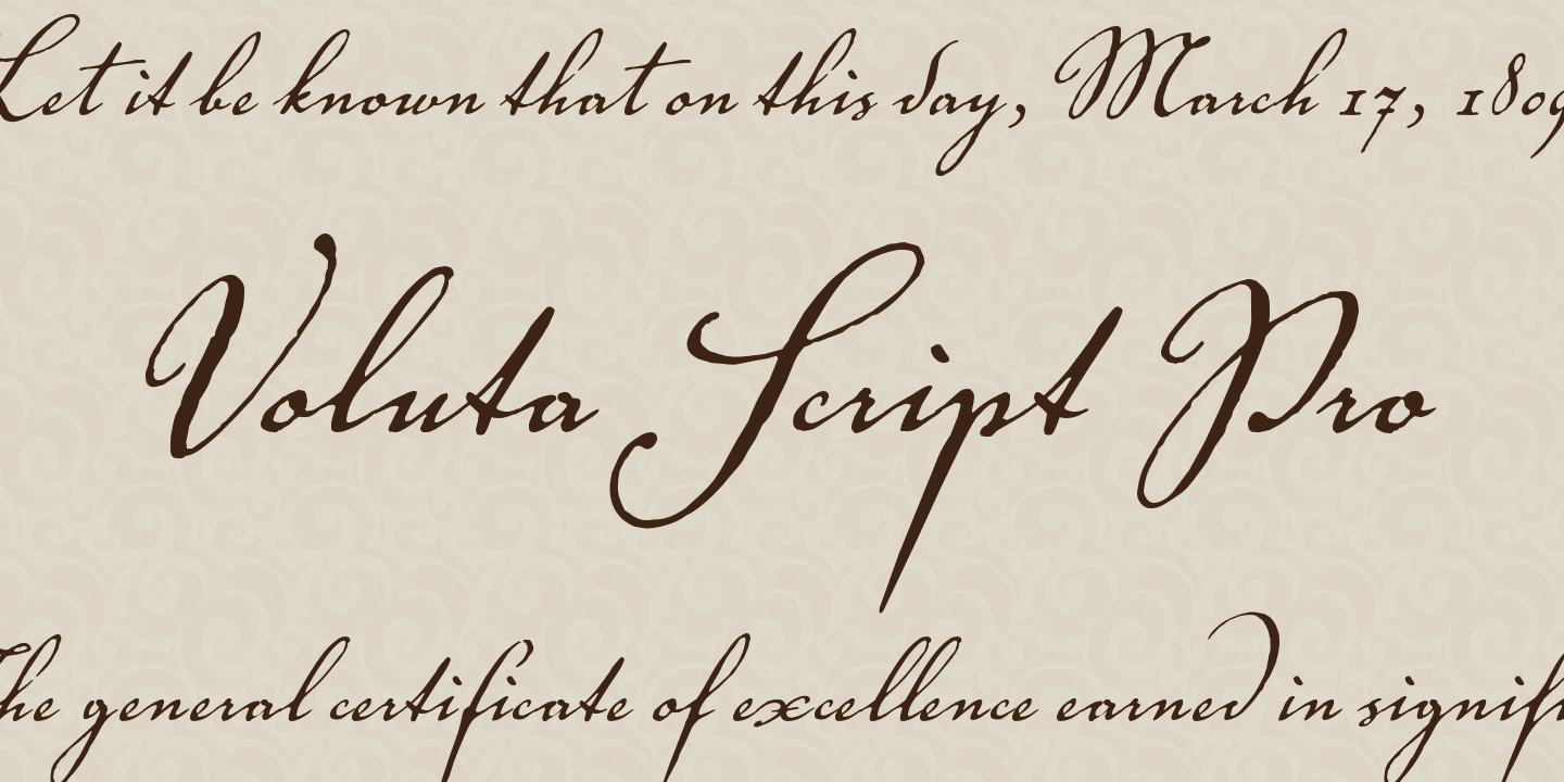 Voluta Script Pro