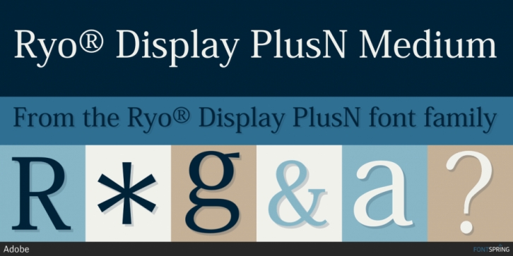Шрифт Ryo Display