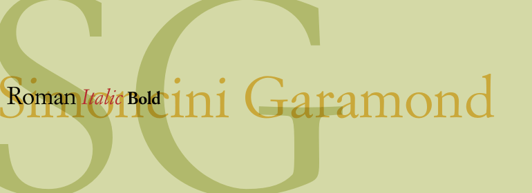 Шрифт Simoncini Garamond