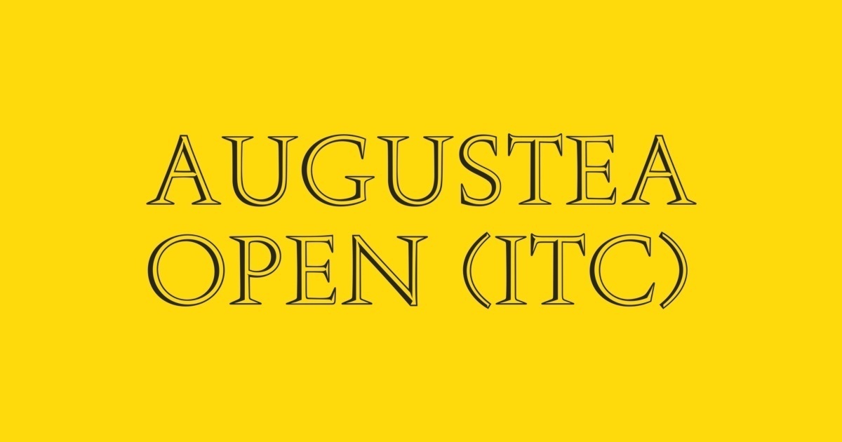 Шрифт Augustea Open