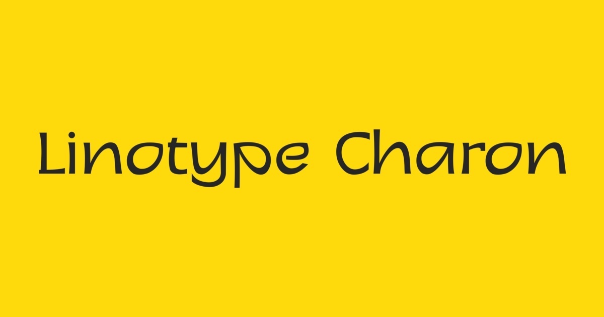 Шрифт Linotype Charon