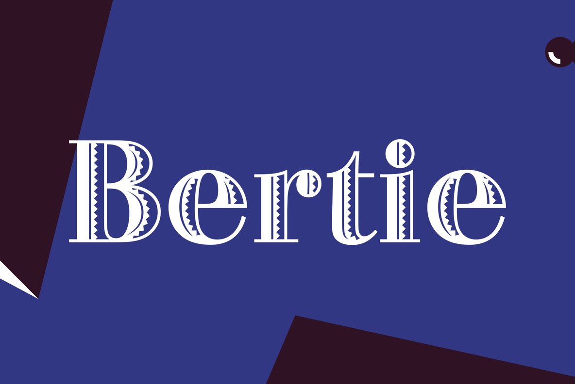 Шрифт Bertie