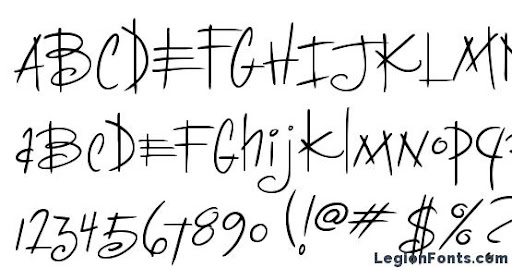 Шрифт Deelirious ITC