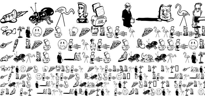 Шрифт ITC Fontoonies