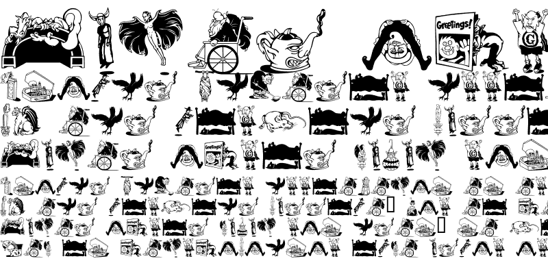 Шрифт Gargoonies ITC