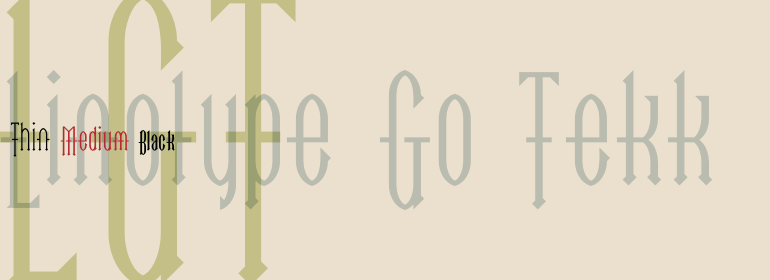 Шрифт Linotype Go Tekk
