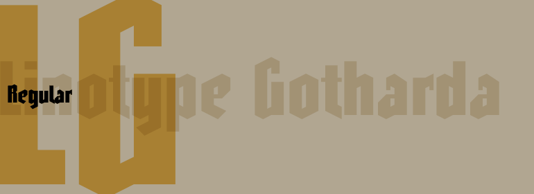 Шрифт Linotype Gotharda