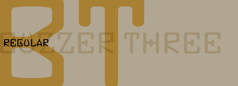 Шрифт Buzzer Three