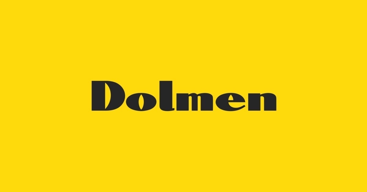 Шрифт Dolmen