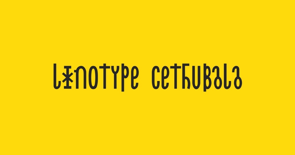 Шрифт Linotype Cethubala