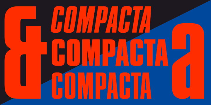 Шрифт Compacta