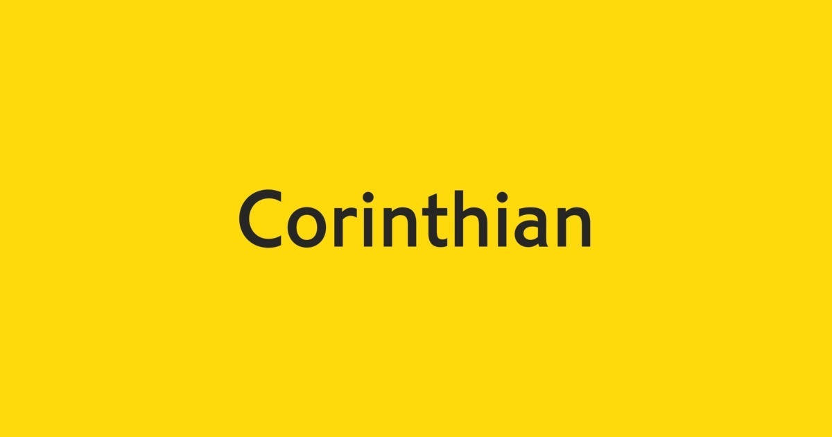 Шрифт Corinthian