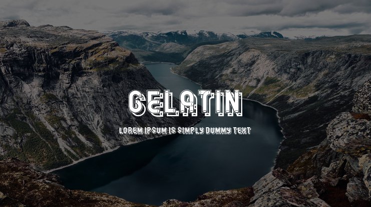 Шрифт Gelatin