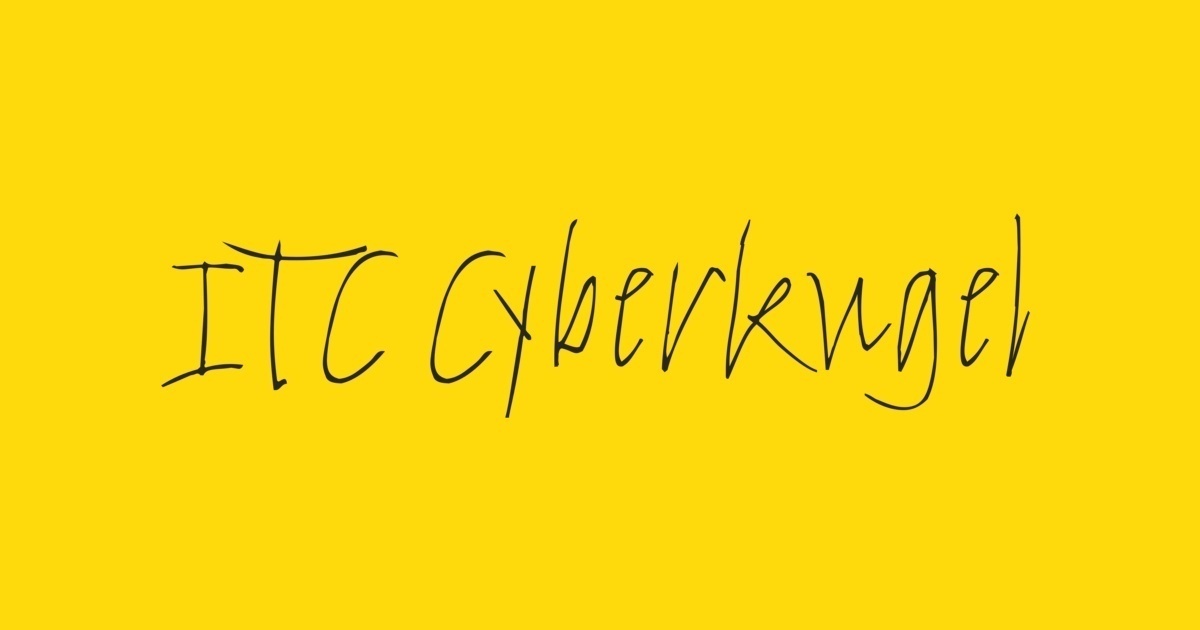 Шрифт Cyberkugel ITC