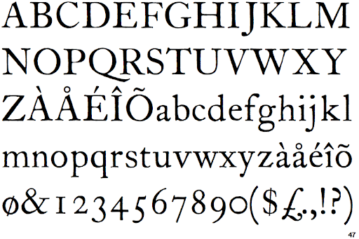 Шрифт ITC Founders Caslon 12
