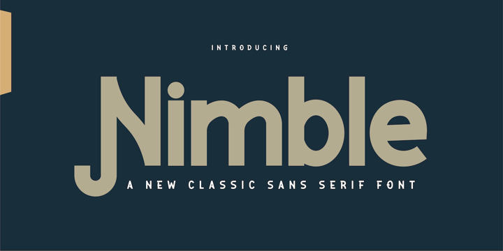 Шрифт Nimble