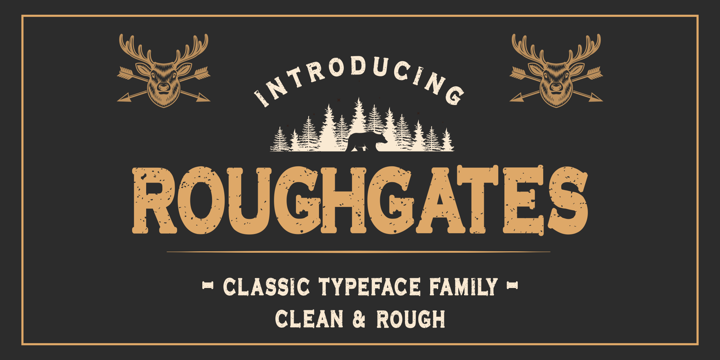 Шрифт Roughgates