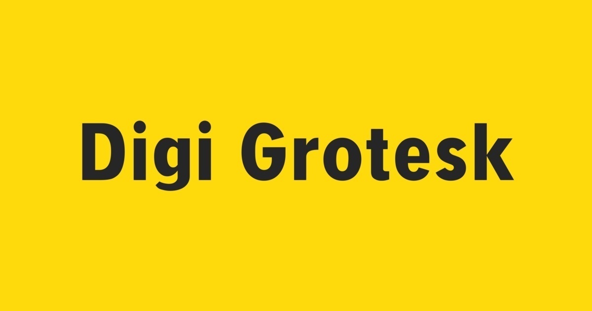 Шрифт Digi Grotesk