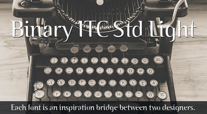 Шрифт Binary ITC