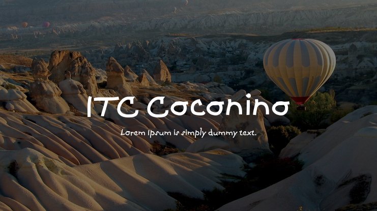 Шрифт Coconino ITC