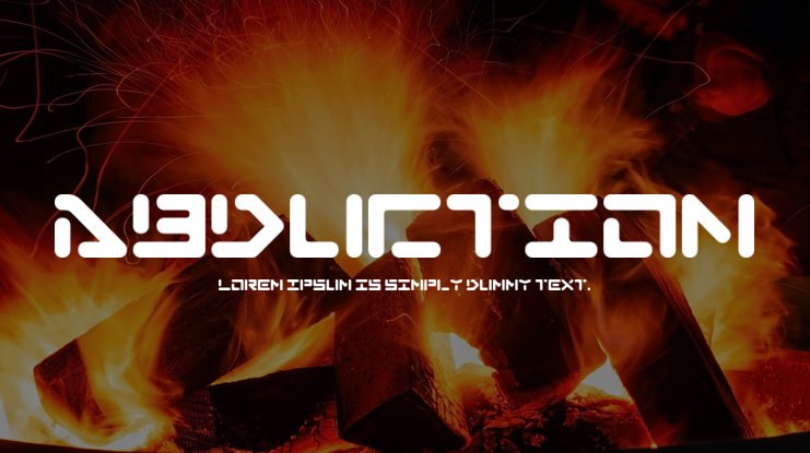 Шрифт Abduction