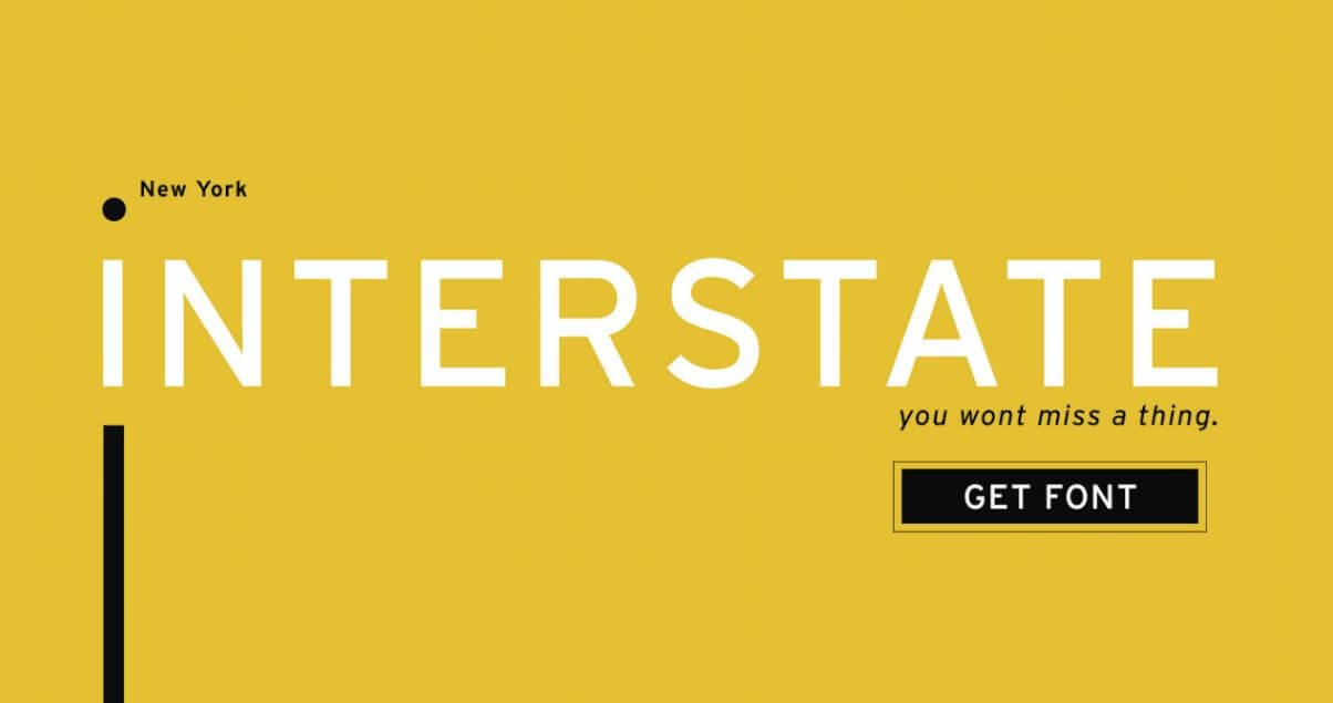 Шрифт Interstate Mono