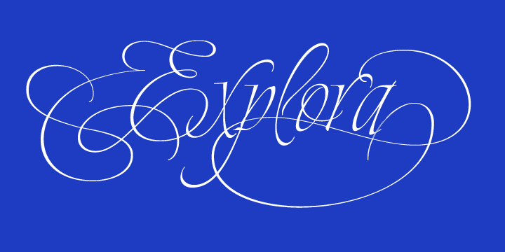 Шрифт Explora