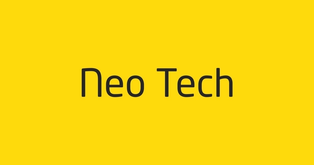 Шрифт Neo Tech