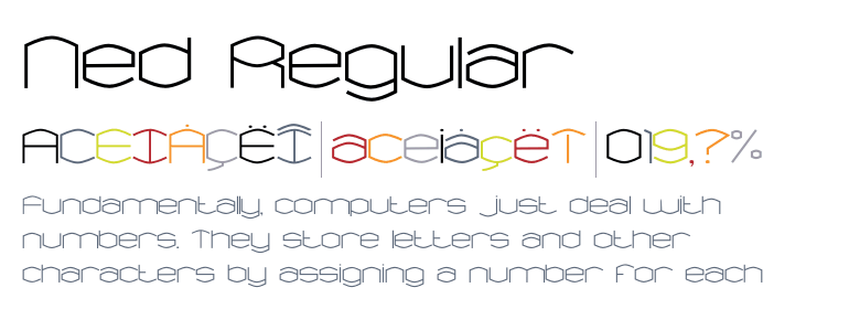 Шрифт Ned