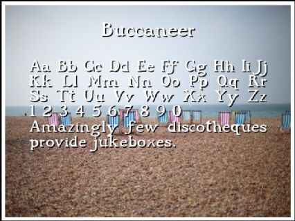 Шрифт Buccaneer