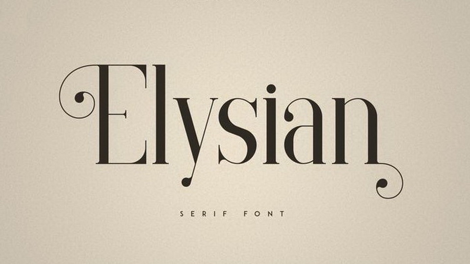 Шрифт Elysian