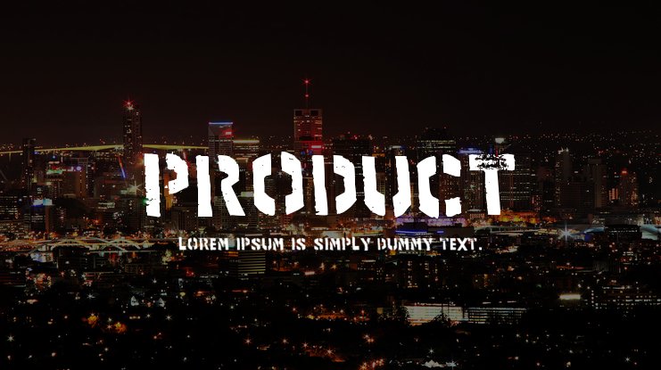 Шрифт Product