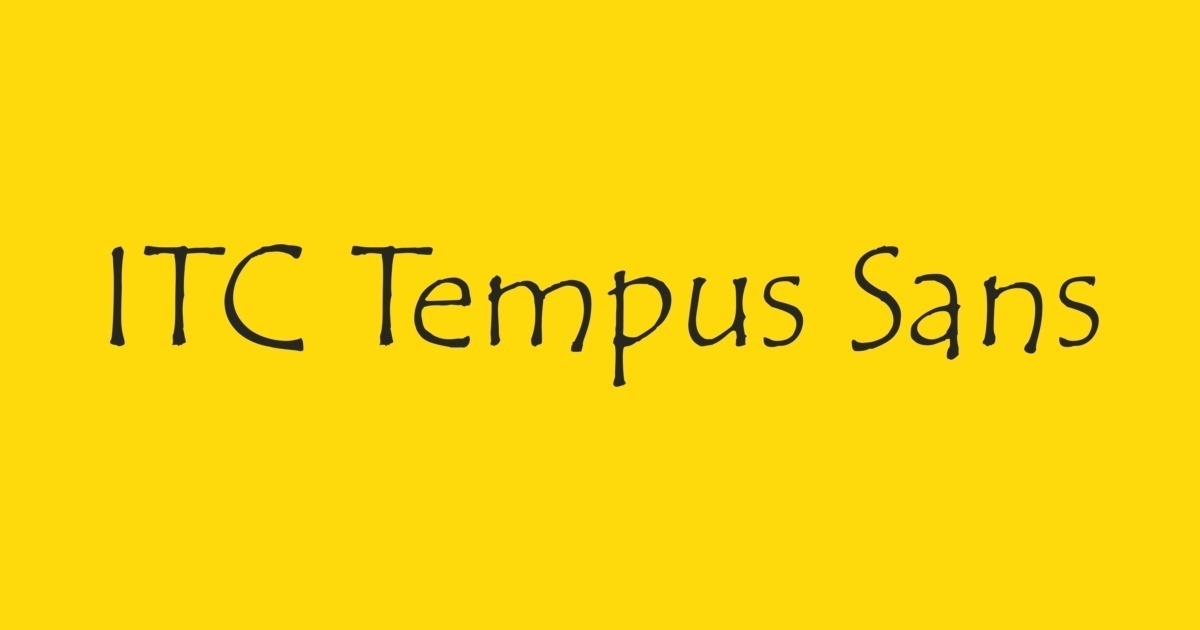 Шрифт Tempus ITC