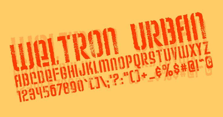 Шрифт Weltron Urban
